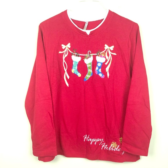 White Stag Sweaters - White Stag Ugly Christmas Ribbed Crewneck Sweater